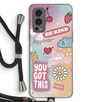 Positivity: OnePlus Nord 2 5G Transparant Hoesje met koord