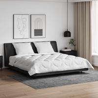 All-season dekbed met kussen 3 pcs Wit Microvezel