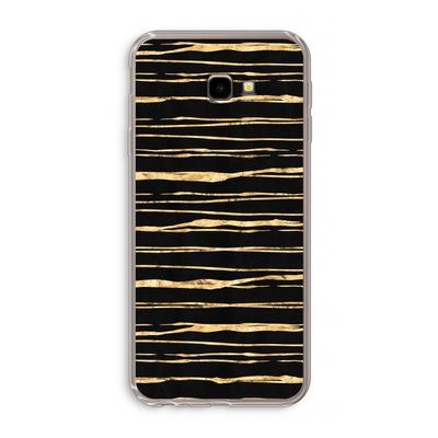 Gouden strepen: Samsung Galaxy J4 Plus Transparant Hoesje