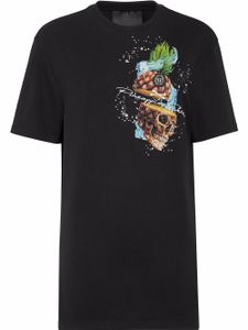 Philipp Plein t-shirt Pineapple Skies en coton - Noir