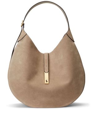 Polo Ralph Lauren sac cabas médium en daim - Tons neutres