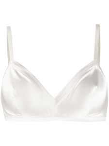 ERES soutien-gorge en soie à bonnets triangles - Blanc