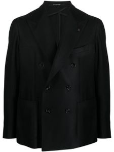 Tagliatore blazer en laine à boutonnière croisée - Noir