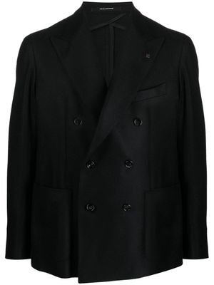 Tagliatore blazer en laine à boutonnière croisée - Noir