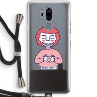 Hartje: LG G7 Thinq Transparant Hoesje met koord