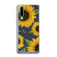 Sunflower and bees: Huawei P30 Transparant Hoesje