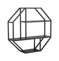 Bendt Hangend Wandrek 'Holger' Essen en metaal, 77 x 77cm
