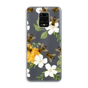 No flowers without bees: Xiaomi Redmi Note 9 Pro Transparant Hoesje