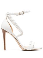 Michael Michael Kors sandales Astrid en cuir artificiel à brides tressées - Blanc