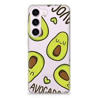 Samsung Galaxy S23 Telefoonhoesje met Naam Avocado Singing - thumbnail