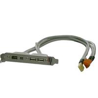 2x USB 2.0 en 2x Firewire bracket - thumbnail