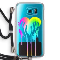 Hold My Heart: Samsung Galaxy S6 Transparant Hoesje met koord