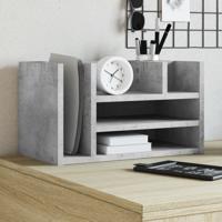 VidaXL Bureau organiser 44,5x24x25 cm bewerkt hout betongrijs VidaXL Bureau organiser 44,5x24x25 cm bewerkt hout betongrijs
