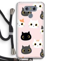Katten: LG G6 Transparant Hoesje met koord