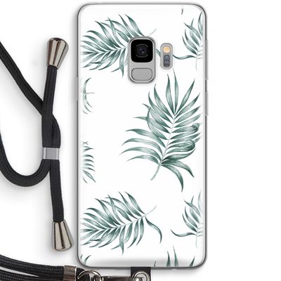 Simple leaves: Samsung Galaxy S9 Transparant Hoesje met koord