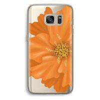 Orange Ellila flower: Samsung Galaxy S7 Transparant Hoesje