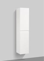 By Goof Tieme kolomkast hangend 160x35x35 cm mdf 2 deuren hoogglans wit