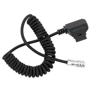 Kondor Blue D-Tap to Blackmagic Pocket Cinema 6K/4K Power Cable Coiled Black