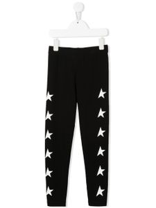 Golden Goose Kids legging à étoiles imprimées - Noir