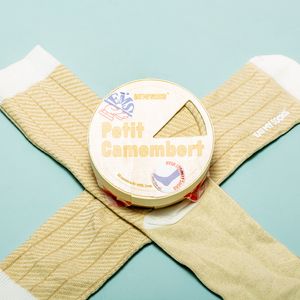 EatMySocks Petit Camembert Unisex Beige 1 paar/paren