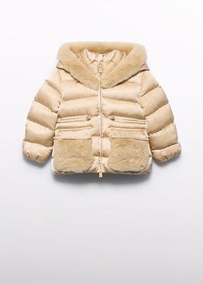 Abel & Lula winter winterjas meisjes - beige