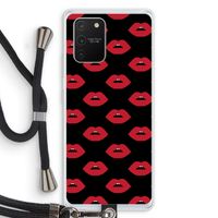 Lips: Samsung Galaxy S10 Lite Transparant Hoesje met koord