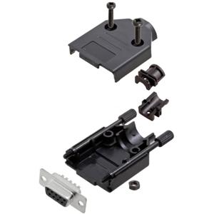 TRU COMPONENTS TCDTPKP09DMSK 7709028 D-sub female connectorset 180 ° Aantal polen: 9 Soldeerkelk 1 stuk(s)