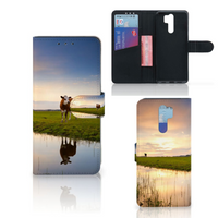 Xiaomi Redmi 9 Telefoonhoesje met Pasjes Koe - thumbnail