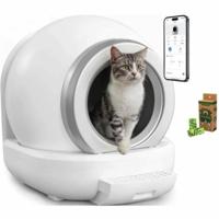 Kattenbak Wit Grijs - thumbnail