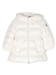 Moncler Enfant doudoune Alis à coupe longue - Blanc