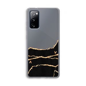 Gouden marmer: Samsung Galaxy S20 FE / S20 FE 5G Transparant Hoesje