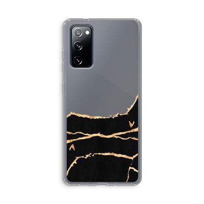 Gouden marmer: Samsung Galaxy S20 FE / S20 FE 5G Transparant Hoesje