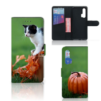 Honor 20 Pro | Telefoonhoesje | Met pasjeshouder | Kitten