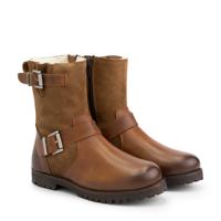 Travelin&apos; Kids - zipper boot - Cognac - Maat 31