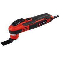 EINHELL te-mg 350 eq multitool multifunctioneel gereedschap (rood/zwart, incl. koffer, invalzaagblad en schuurpapier)
