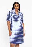 Yoek Polo-jurk RIVIERA | Indigo | Maat 46/48 Yoek Polo-jurk RIVIERA | Indigo | Maat 46/48