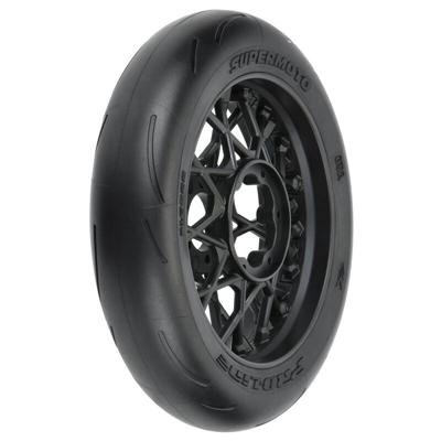 Proline 1/4 Supermoto S3 Motorcycle Front Tire MTD Black (1): Promoto-MX