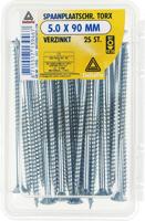 Sp.pl.schr.torx 5,0x90mm vz 25st - Deltafix