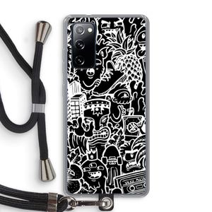 Vexx Black Mixtape: Samsung Galaxy S20 FE / S20 FE 5G Transparant Hoesje met koord