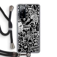 Vexx Black Mixtape: Samsung Galaxy S20 FE / S20 FE 5G Transparant Hoesje met koord