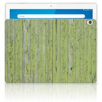 Lenovo Tab M10 Silicone Tablet Hoes Green Wood - thumbnail