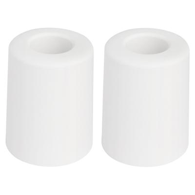 Benson Deurbuffers / deurstoppers rubbers - 2x - wit -50 x 35 mm - met schroefbevestiging