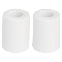 Benson Deurbuffers / deurstoppers rubbers - 2x - wit -50 x 35 mm - met schroefbevestiging