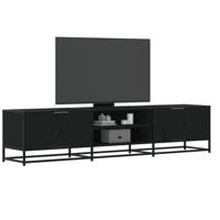 Tv-meubel 180x35x41 cm bewerkt hout zwart