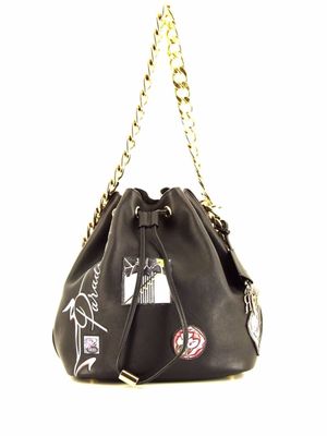 Christian Dior Pre-Owned sac seau à patch logo (2016) - Noir