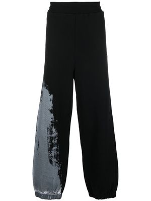 A-COLD-WALL* pantalon de jogging à imprimé abstrait - Noir