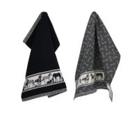 Thee- en keukendoek Horse black