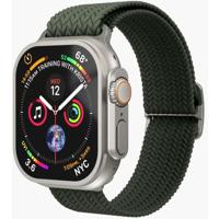 Vonmählen Woven Loop For Apple Watch 40 - 41 - 42mm One Size Silver/Olive