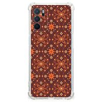 OPPO A16 | A16s | A54s Doorzichtige Silicone Hoesje Batik Brown - thumbnail