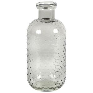 Bloemenvaas Cactus Dots - grijs transparant - glas - D11 x H24 cm